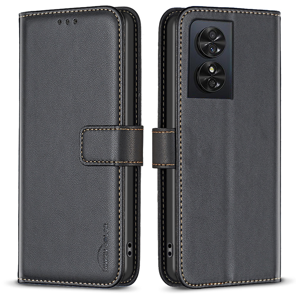 BINFEN COLOR BF17 For TCL 50 SE Case PU Leather Wallet Phone Cover Folding Stand BINFEN COLOR BF17 For TCL 50 SE Case PU Leather Wallet Phone Cover Folding Stand